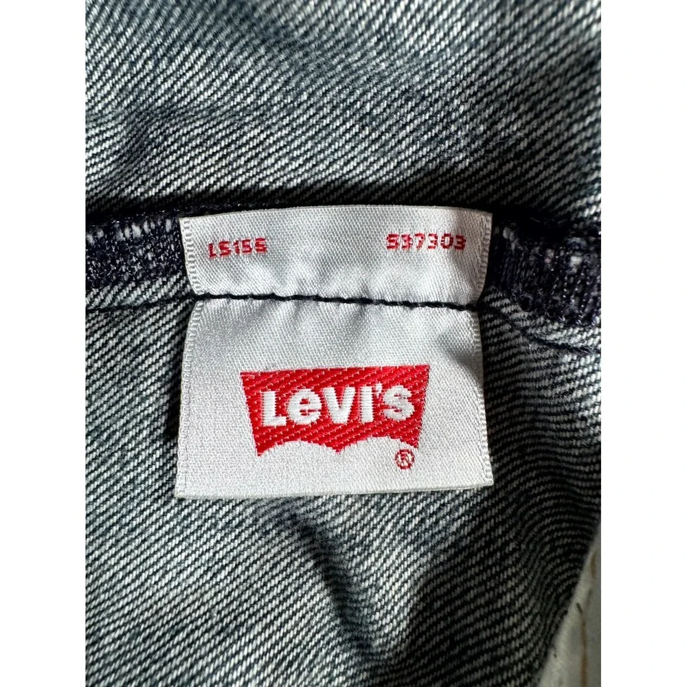 Levi's 501 Jeans Mens 38x32 Blue Denim Cotton Dark Wash Button Fly Straight Leg